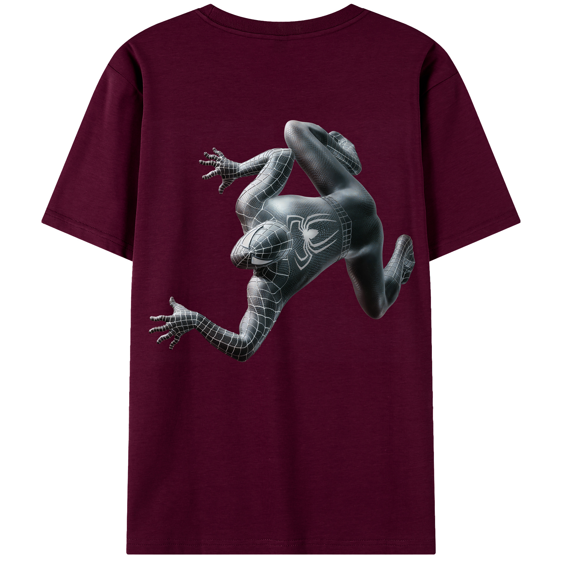 Spider Man スパイダーマン レディース半袖Tシャツ(バックプリント)
